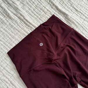 Lululemon ALIGN PANT II 25” Cassis Burgundy Size 4